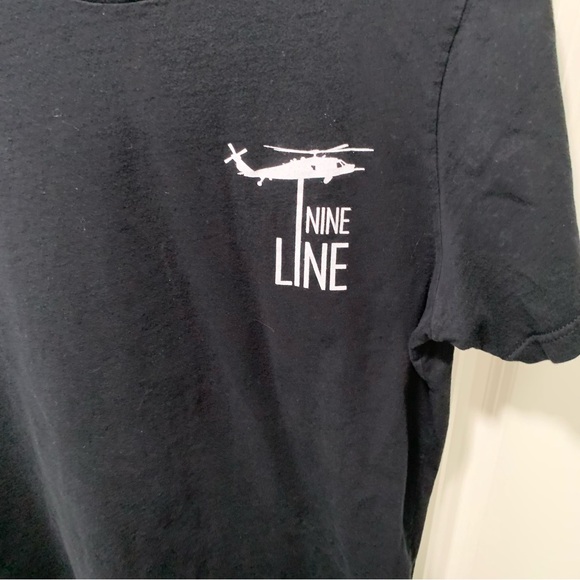 Men's Black T-Shirt NineLine Apparel - Picture 3 of 8